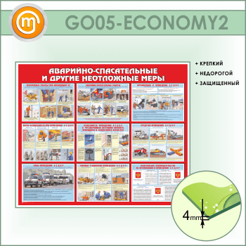 Стенд «Аварийно-спасательные и другие неотложные меры» (GO-05-ECONOMY2)